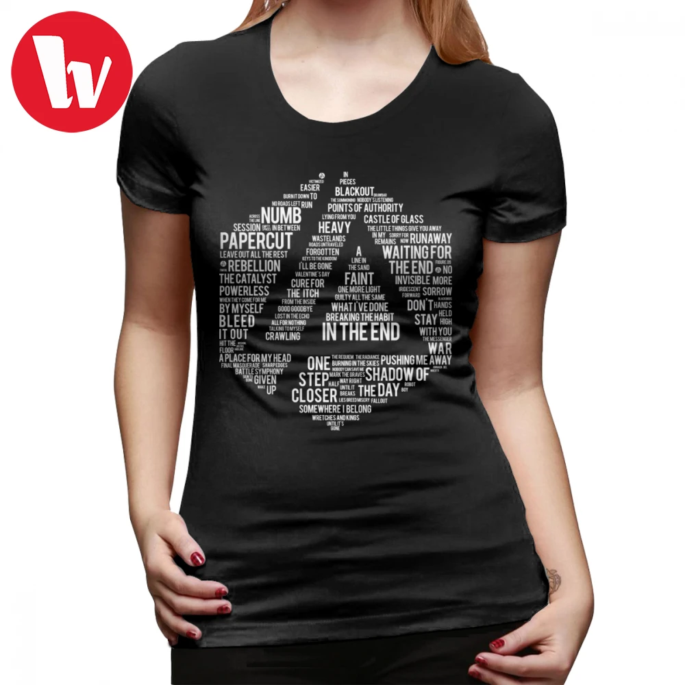 

Linkin Park T-Shirt New Art Linkin Park All Name Full Album T Shirt 100 Cotton O Neck Women tshirt Kawaii Ladies Tee Shirt