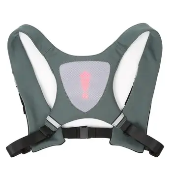 

Mounchain Unisex Cycling Vest Wireless Remote Control LED light Warning Vest for Riding Running button batteries LED light Vest