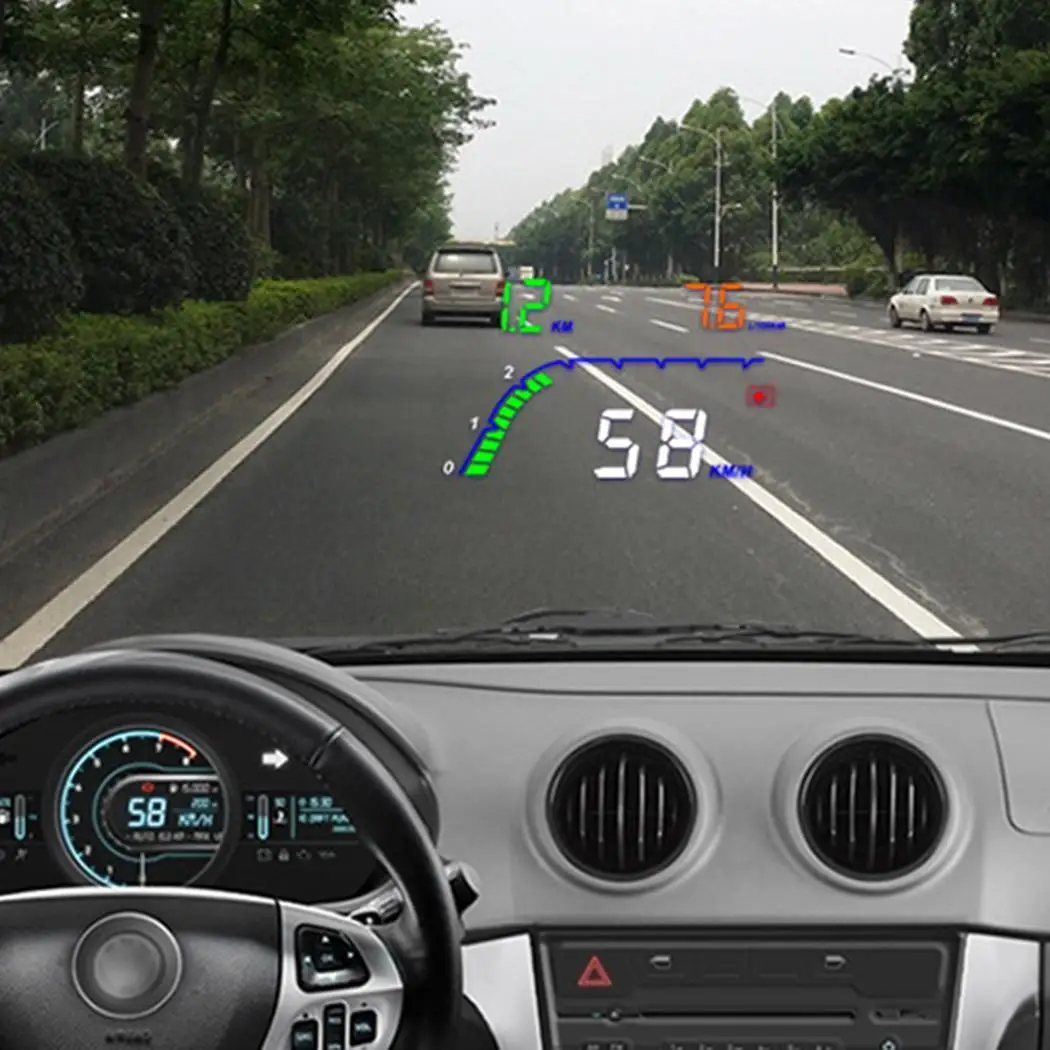 4 дюймовый OBD HUD автомобильный лобовое стекло дисплей авто проектор бортовой