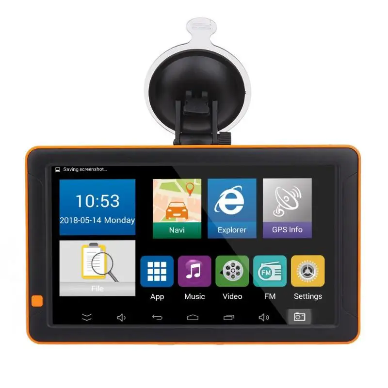 

9in Bluetooth WiFi Android Car GPS Navigator FM G-sensor Night Vision AV IN 512M+16G Support Camera Free Map Vehicle GPS Truck