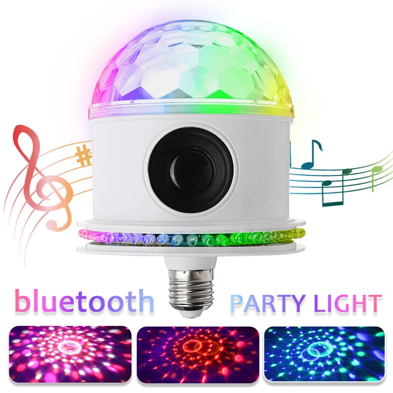 Smuxi E27 Смарт гамма лампы Беспроводной Bluetooth Динамик лампы плеера Авто/Звук active/DMX512 светодиодный дискошар Вечерние огни
