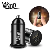 VVKing Мини Автомобильное зарядное устройство 3A Max Dual USB Смарт Зарядка для iPhone samsung Xiaomi huawei телефон 2 порта USB Автомобильное зарядное устройство адаптер