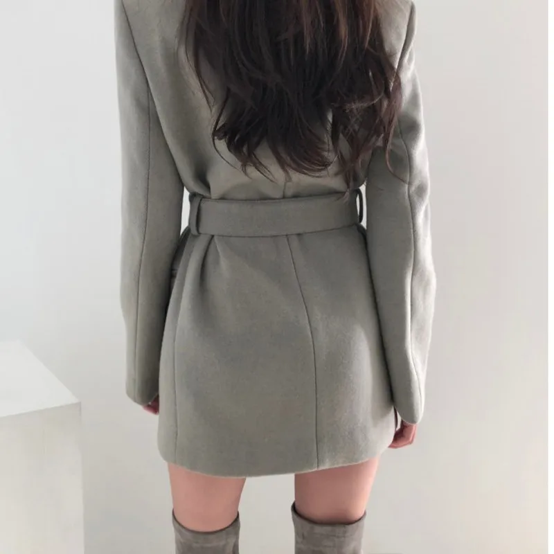 TWOTWINSTYLE 2019 демисезонный Шерсть Женская костюм с длинным рукавом кружево до плюс