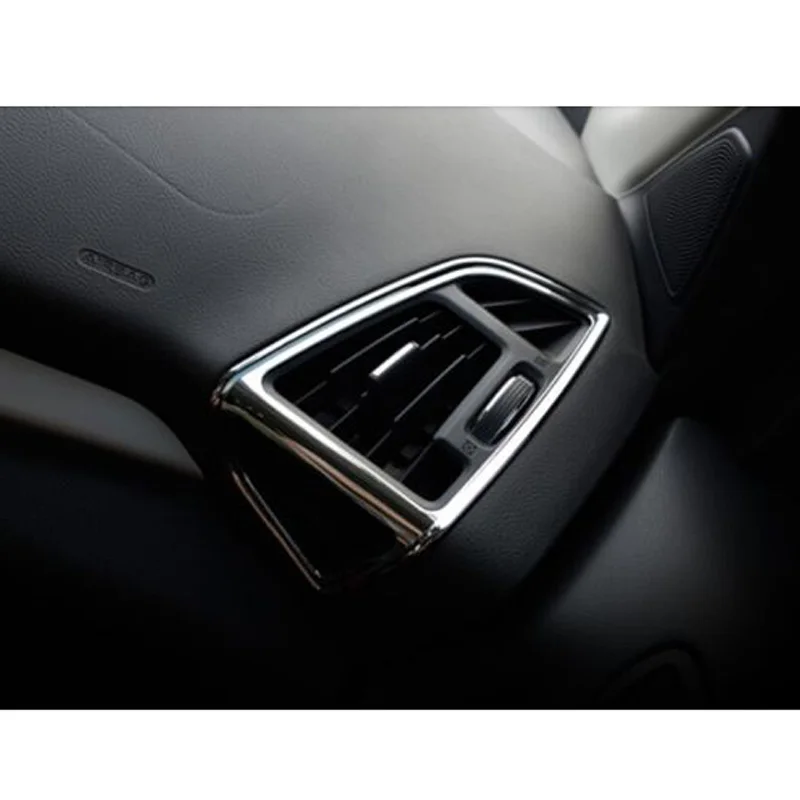 Хромированный автомобильный A/C кондиционер вентиляционная Розетка Крышка Накладка для Ford Escape Kuga 2013-15