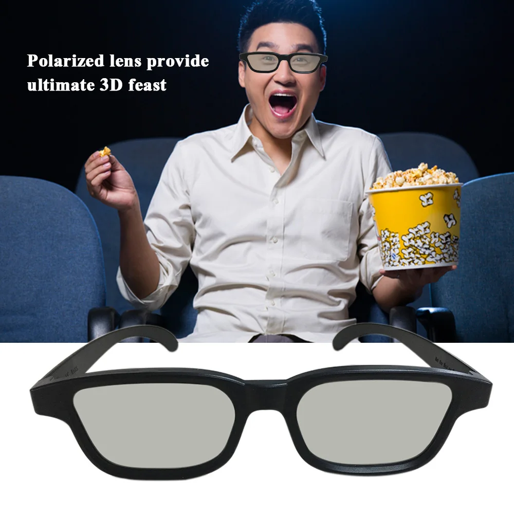 G90 портативные 3D очки поляризованные линзы для кино легкие пассивные для просмотра фильмов