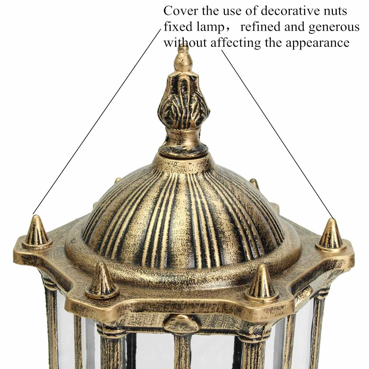 Garden Outdoor Wall Light Porch Lamp Post Lantern Pillar Lamp Walkway Lighting Balcony Aisle Lights Yard Patio Decoration