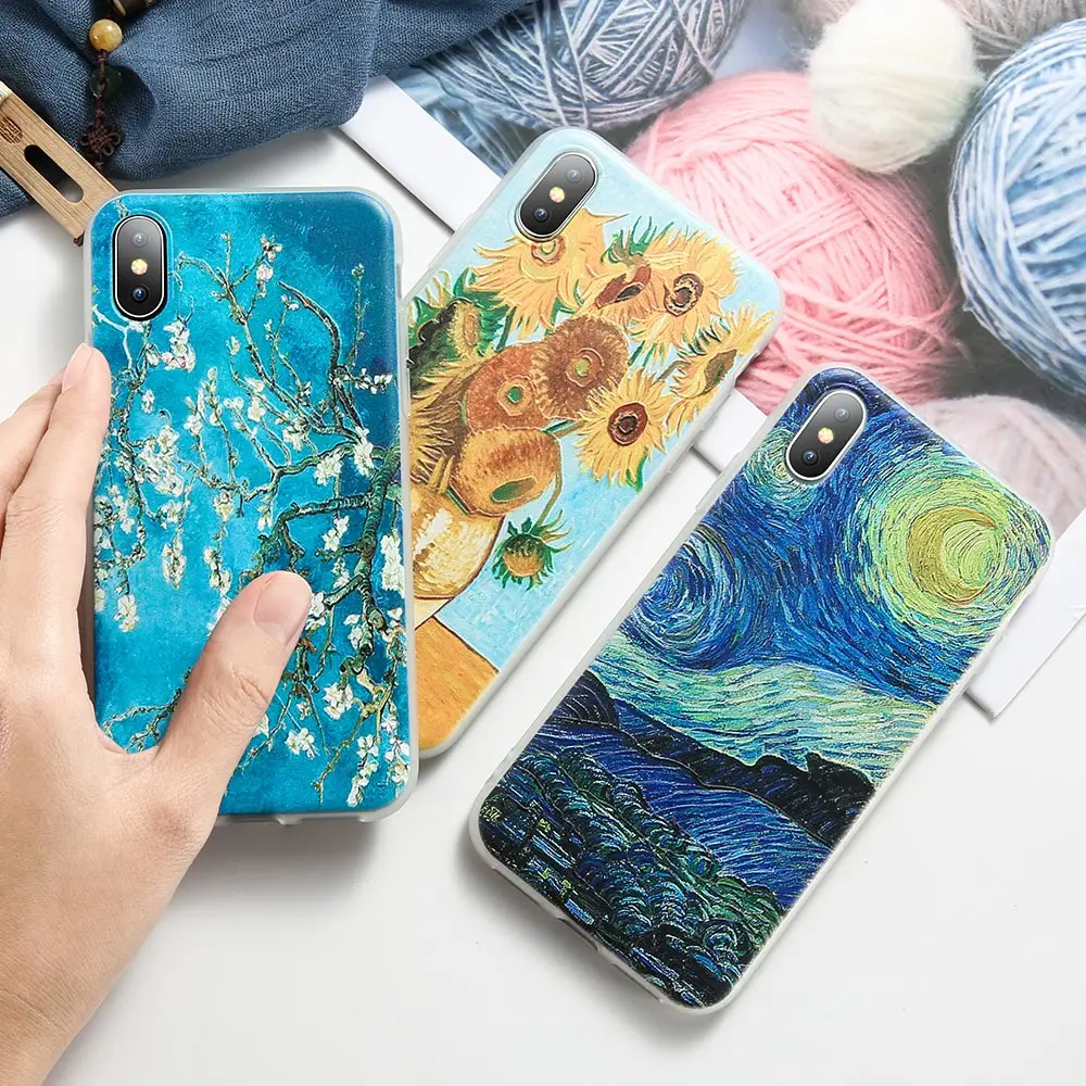 Чехол KISSCASE Impression Oil для Huawei P20 P Smart Plus Mate 20 10 P10 Lite Pro 3D тисненые Чехлы Honor 9 8x 7a