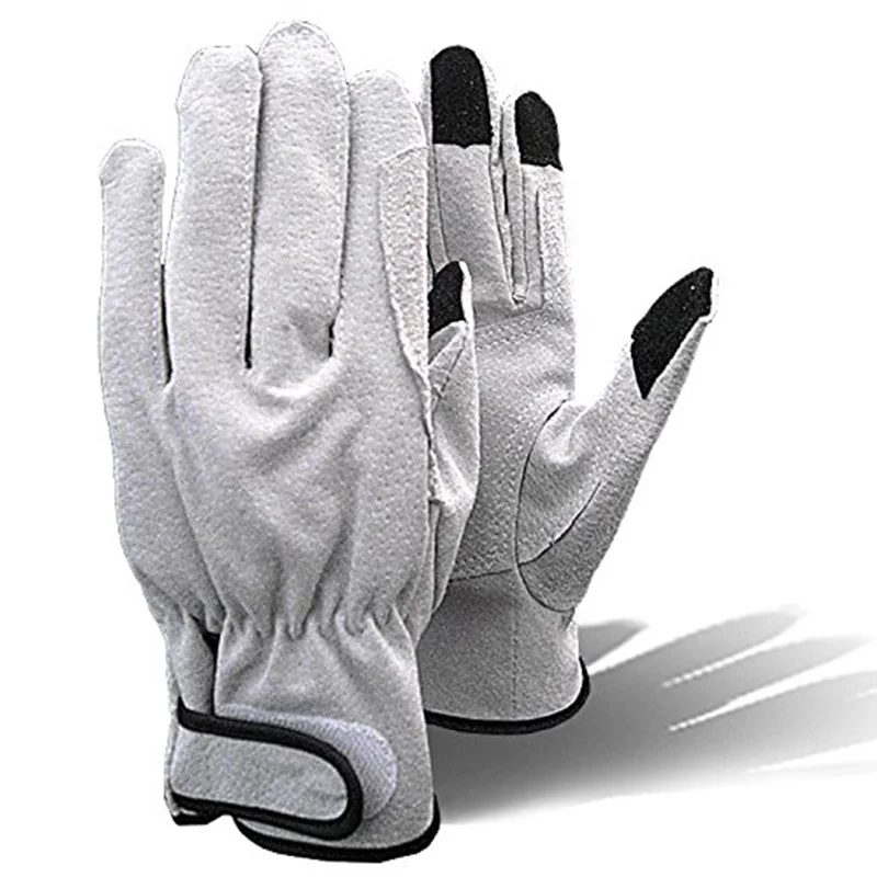 

Pig Split Leather Welding Work Gloves Wear-Resistant Safety Gloves Warm Winter Lining Perfect for Mechanics Welding