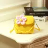2024 Brand New Lovely Baby Girls Kids 3D Flower Mini Zipper Shoulder Messenger Purse Bag Leopard Candy Color Coin Purses Gift 5