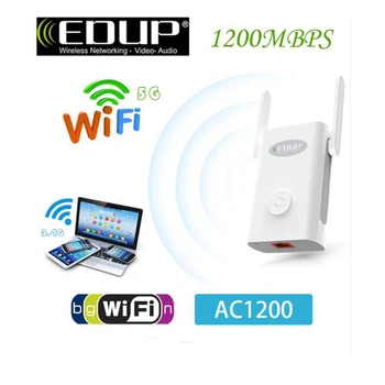 

EDUP AC1200Mbps 2.4G 5G Dual Band Signal Amplifier WiFi Repeater Range Extender Wi-Fi Network adapter Wireless Repeater WPS