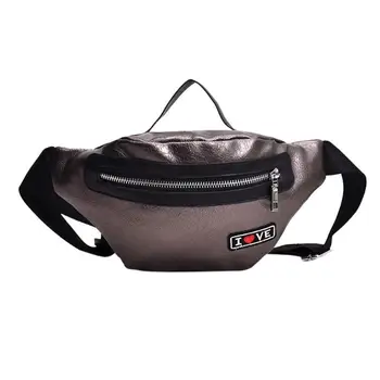 

PU Leather Women Girls Fanny Pack Walking Shopping Belt Pouch Phone Shoulder Chest Bags for Ladies Money Waist Packs 2019 New