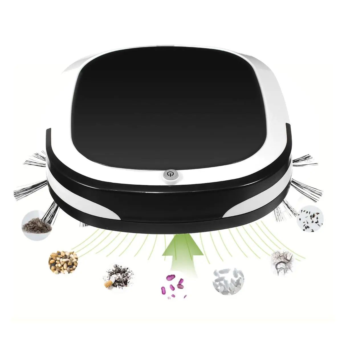 Skup Akumulator inteligentny robot 2000PA odkurzacz suchy mokry zamiatanie Cordless Auto zamiatarka pyłu na sprzątanie domu