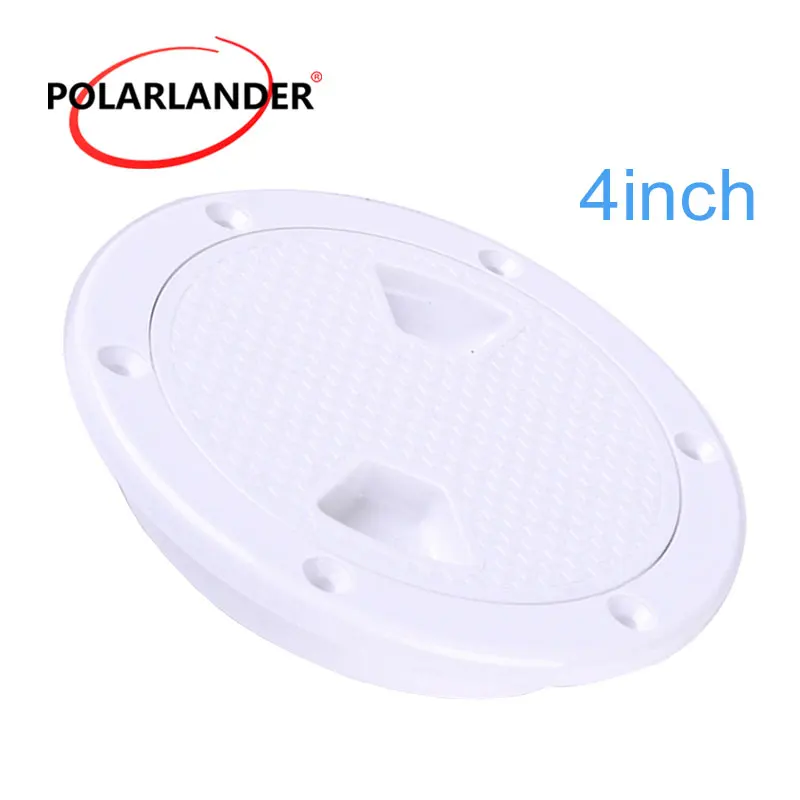 

1 Piece ABS Inspection For Boat Yacht Marine Round No Screw White Access Hatch Cover 4/6/8 Inch Deck Plate Anti-corrosive Tight