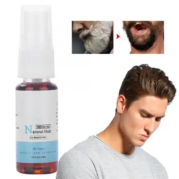 

20ml Men Women Beard Hair Spray Moisturizing White to Natural Color Sprayer Beard Nursing