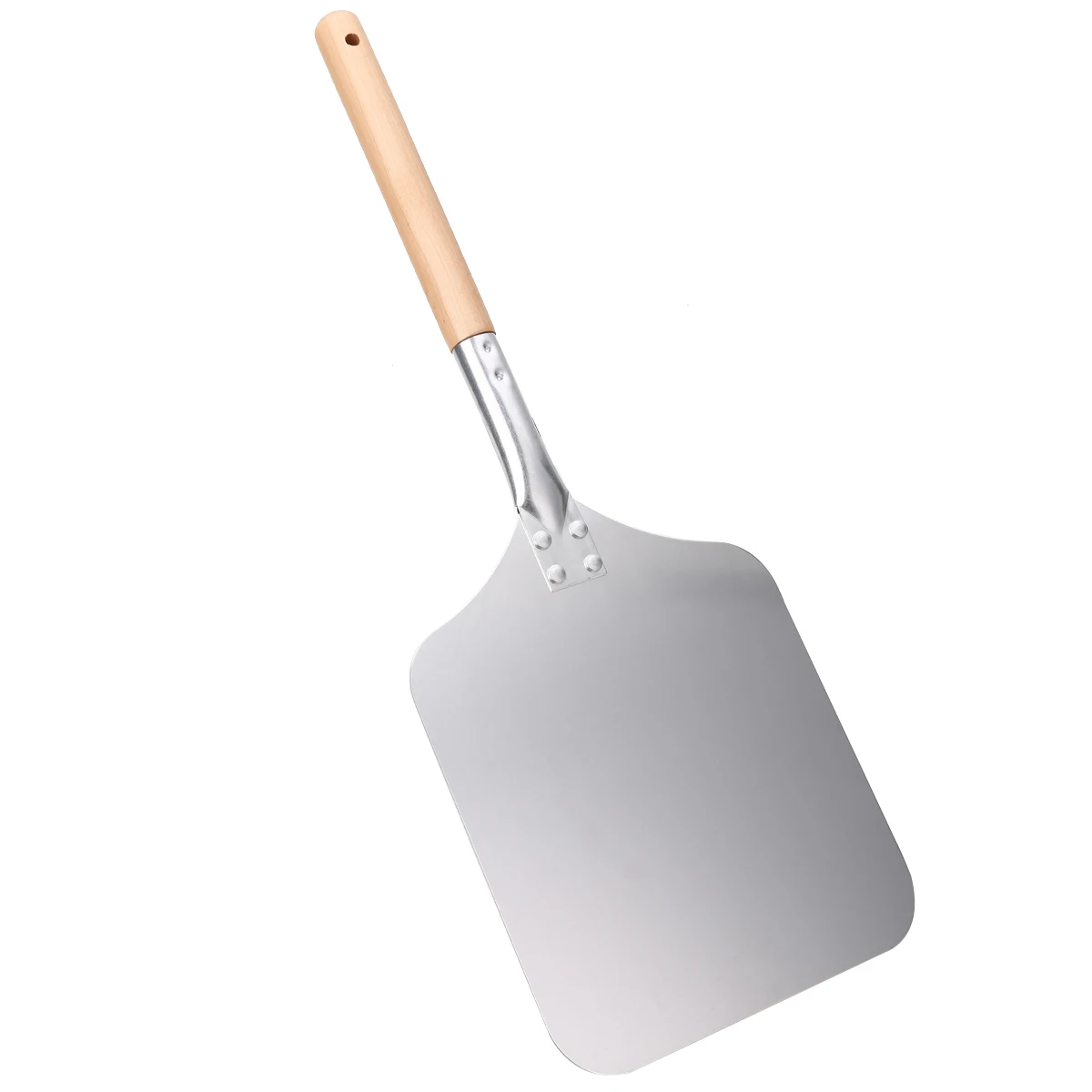 1pc Silver Square Pizza Peel Shovel Aluminum Cake Baking Tools Pizza Lifter with Wood Handle Cheese Peeler for Home Kitchen Tool 1pc Silver Square Pizza Peel Shovel Aluminum Cake Baking Tools Pizza Lifter with Wood Handle Cheese Peeler for Home Kitchen Tool