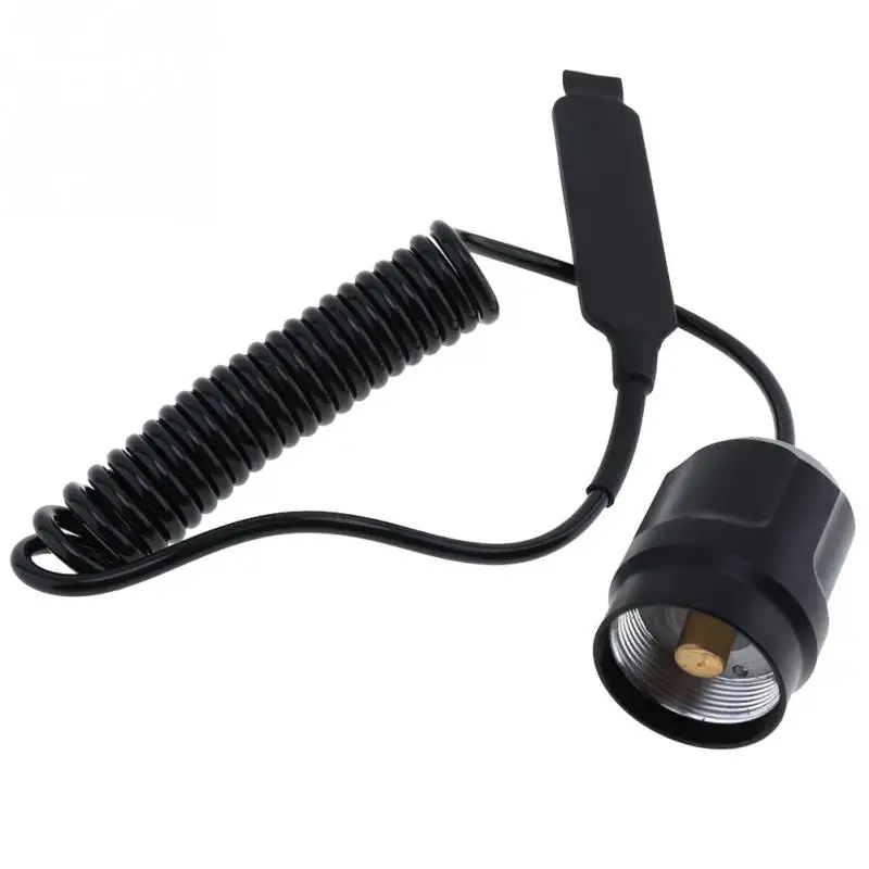 

For C8 Extension Cord LED Flashlight Remote Torch Parts Metal Pressure Switch
