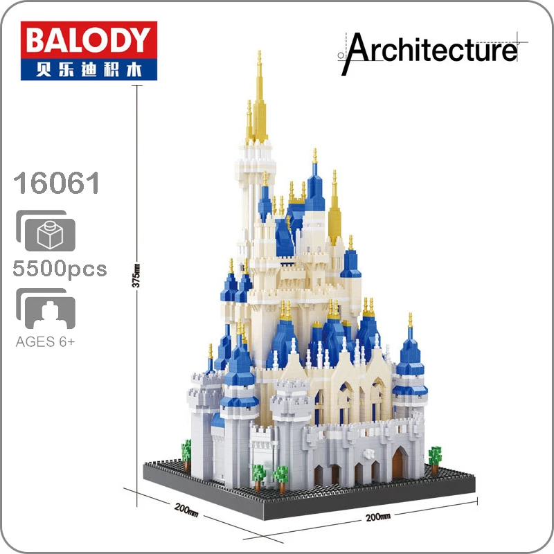 

Balody 16061 World Famous Architecture Royal Big Castle Model Micro Diamond Mini DIY Building Nano Blocks 3D Assembly Toy Gift