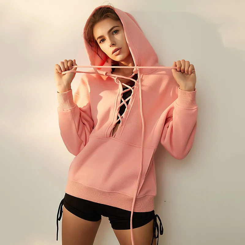 new hoodies Women Running Jacket Yoga Long Sleeve Sweatshirt Gym Sport