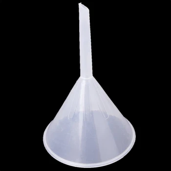 

90 mm plastic Transparent funnel for kitchen / lab / garage / car fluids