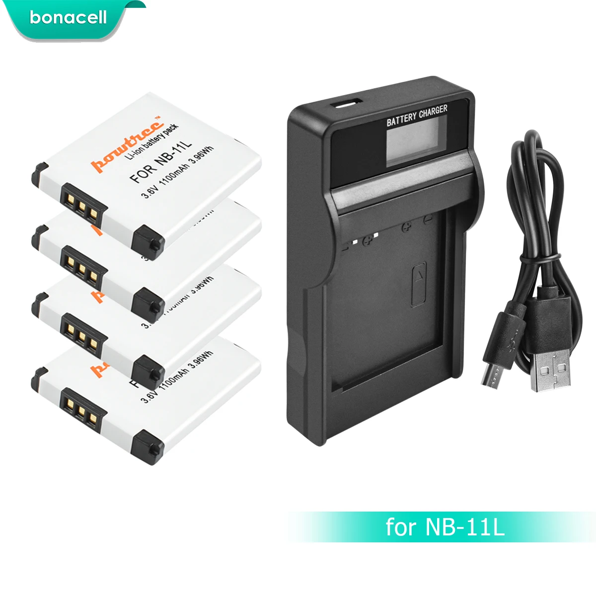 Bonacell NB 11L NB11L аккумулятор + зарядное устройство для Canon PowerShot A2300 IS A2400 A2500 A2600 A3400 A3500