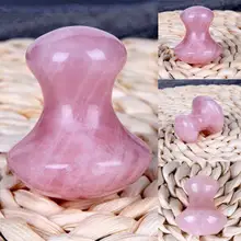 Массажер для лица Gua Sha Rose Quartz Безопасный и эффективный Удобный для переноски инструмент в форме гриба маленький массажер