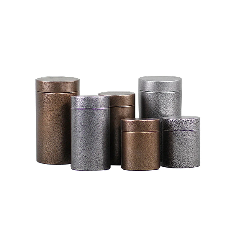 Xin Jia Yi Packaging Tea Tin Metal Box Double Lid Round Shape Sanitary