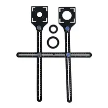 Плитка локатор дыр-Универсальный Регулируемый инструмент каменная кладка стекло фиксированный удар углоизмерительный линейка-многофункциональная плитка артефакт T