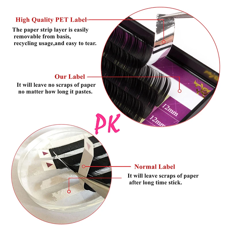 16 рядов корейские ресницы GLAMLASH ручной работы для наращивания pbt частная этикетка