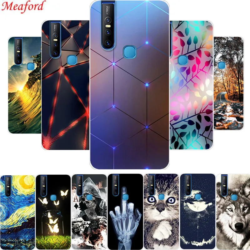 

6.53'' Cover For Vivo S1 Case Popular Cool Print Soft TPU Phone Case For Vivo S1 Back Cover Case Silicone S 1 V1831A V1831T Capa
