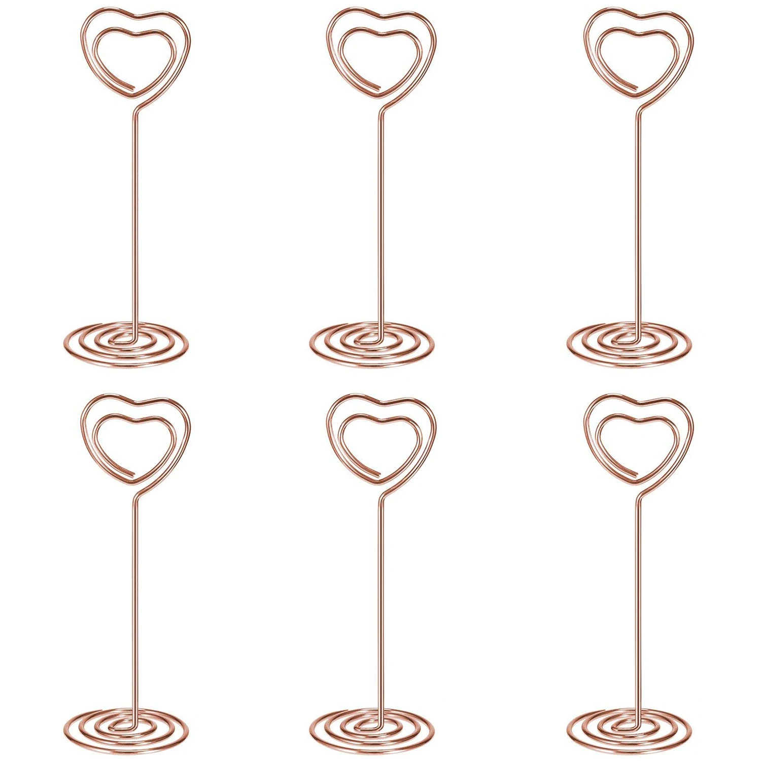 Place Card Holder Wedding 10Pcs Silver Table Card Holders Table Number Photo Menu Name Holder Table Pictures Stand for Place Cards Wedding Party Office Desk ID Card Paper Name Memo Menu Clips Circle