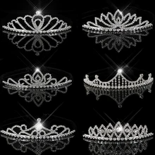 Новое поступление, Нескользящие украшения для волос, корона, свадебная диадема, аксессуары для волос для женщин, девочек, детские украшения для волос, головной убор, повязка на голову