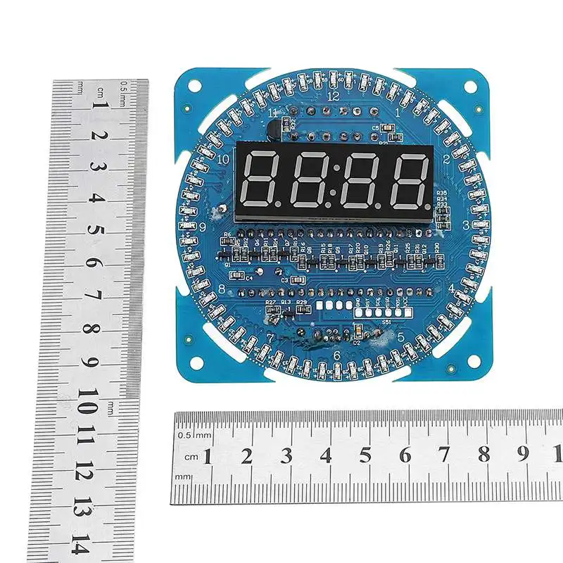 DS1302 вращающийся светодиодный дисплей DIY креативный Электронный Будильник