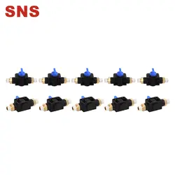 SNS HVSS серии пластик пневматический ручной клапан скорость потока контроллер фитинги