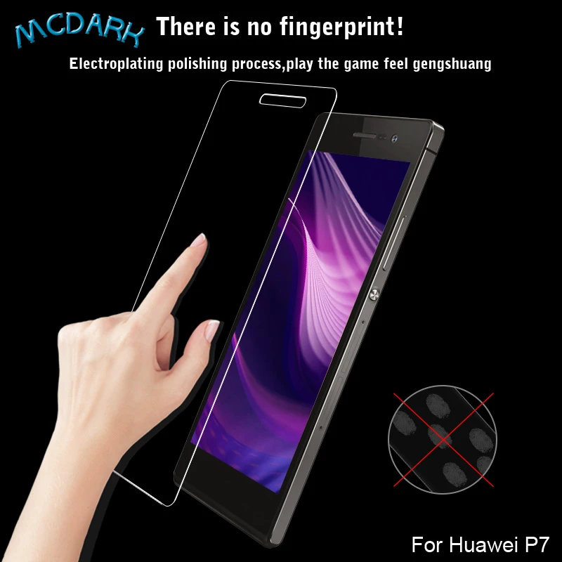 Mcdark For Huawei Y7 Front Glass Screen Protector Film Replacement Ascend P7 Easy to Install Cellphone Accessories | Мобильные
