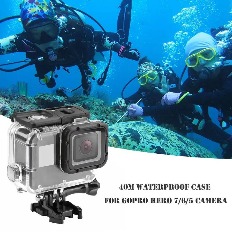 Для Gopro Hero 6 5 7 Black 40M Подводные Водонепроницаемые Инструменты для камеры Дайвинг