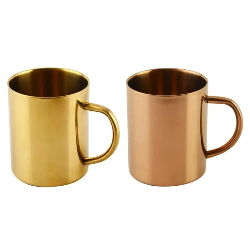 

400ml Double Wall Stainless Steel Coffee Mug Portable Termo Cup Travel Tumbler Coffee Jug Milk Tea Cups Double Office Water Mugs
