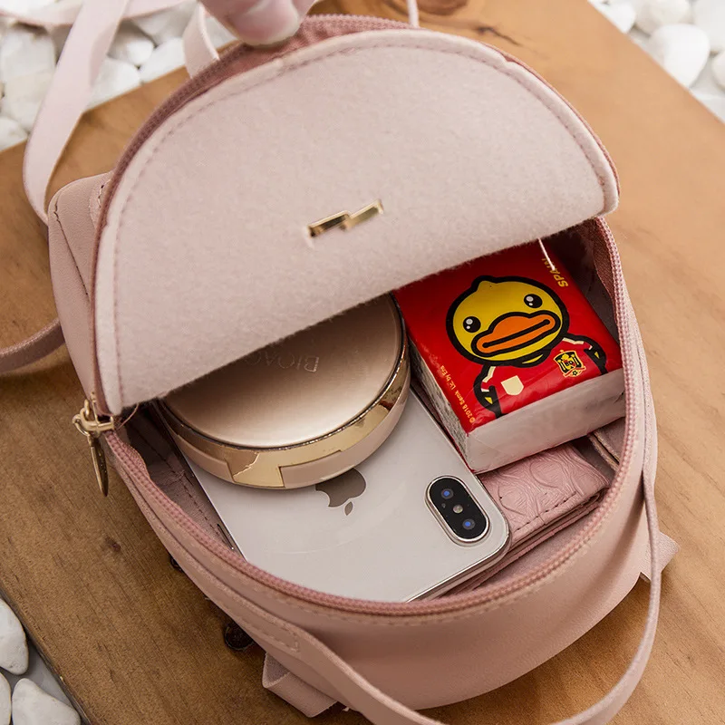 Mini mochilas para mujeres de cuero de la Pu DE LA ESCUELA mochilas para chicas adolescentes, Bolso pequeño de hombro Mochila femenina 2019 Mini mochilas para mujeres de cuero de la Pu DE LA ESCUELA mochilas para chicas adolescentes, Bolso pequeño de hombro Mochila femenina 2019