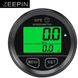 Zeepin 60 мм Скорость ometer пробег мотоцикла gps ЖК-дисплей IP65 0-999 км/ч Скорость измерения универсальный двигатель