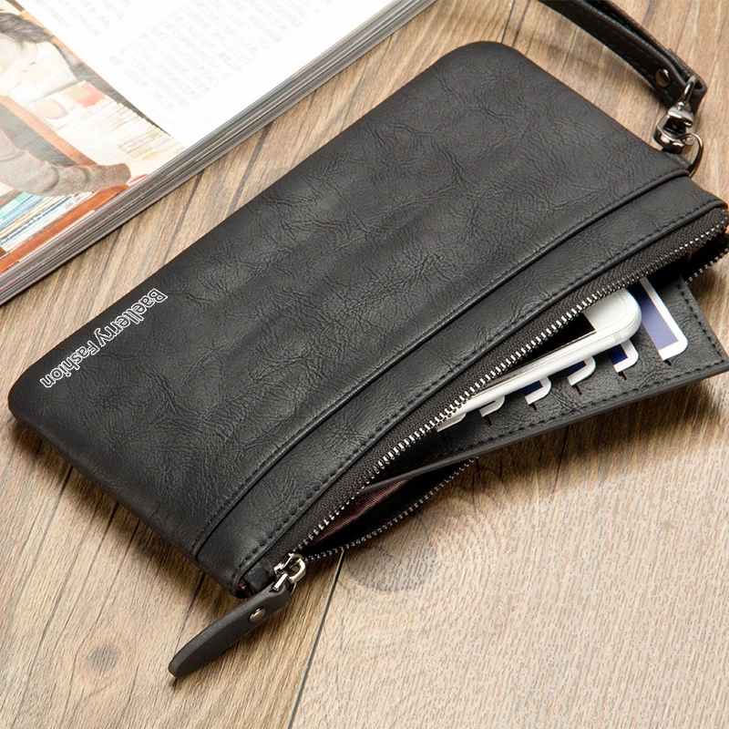 

Wallet Long Wallet Men And Women Zipper Wallet Handbag Youth Retro Multi-Function Clutch