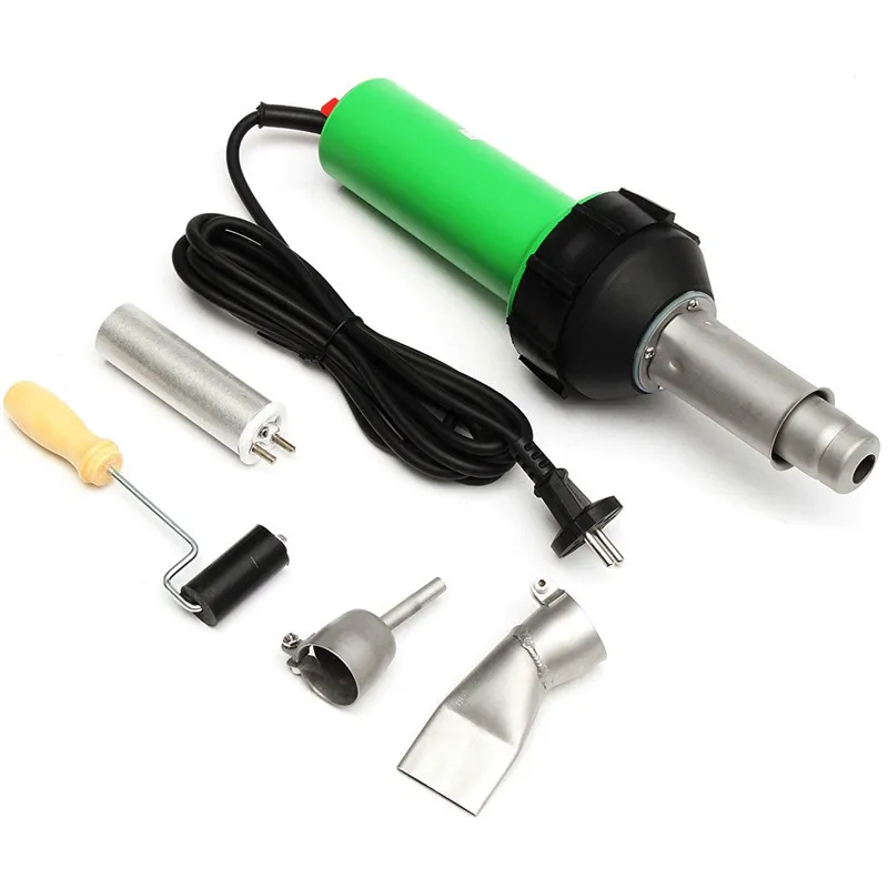

1600W 50Hz Electronic Heat Hot Air Torch Plastic Welding Welder Torch + Nozzle + Pressure Roller 3000Pa