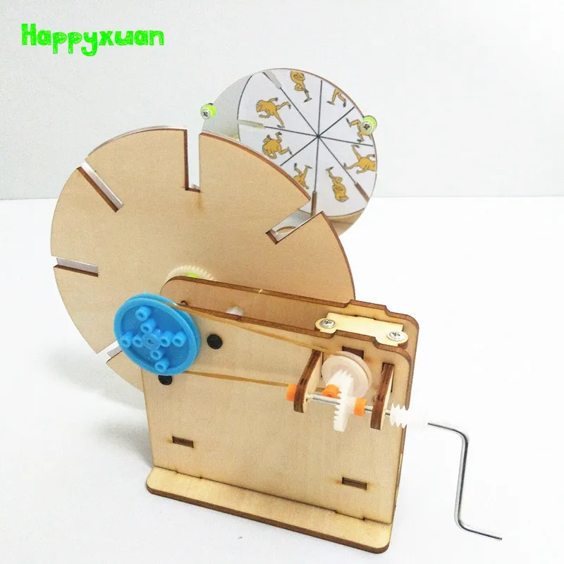

Happyxuan DIY Technology Inventions Science Cartoon Presenter Kids Learning Toys Physical Optics Experiment Kits School Project