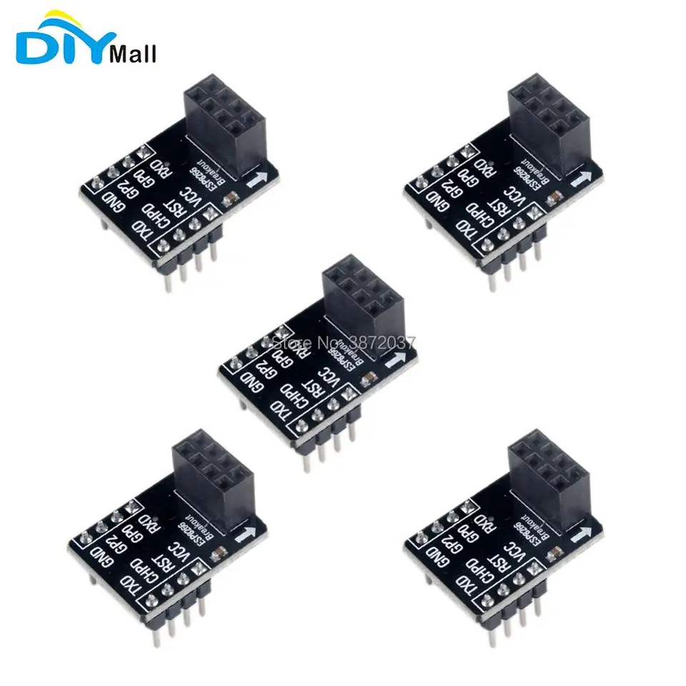 Gulakey 3pcs ESP01//01S Adapter Board Breadboard Adapter For ESP8266 ESP01S ESP01 Development Board Spot Steuermodul