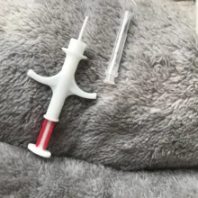 2,12*12 FDX-B ISO11784/785 RFID 60 шт Id инжектор ПЭТ стеклянная бирка микрочип шприц для животных Свинья Корова Крупный рогатый скот лошадь собака рыба