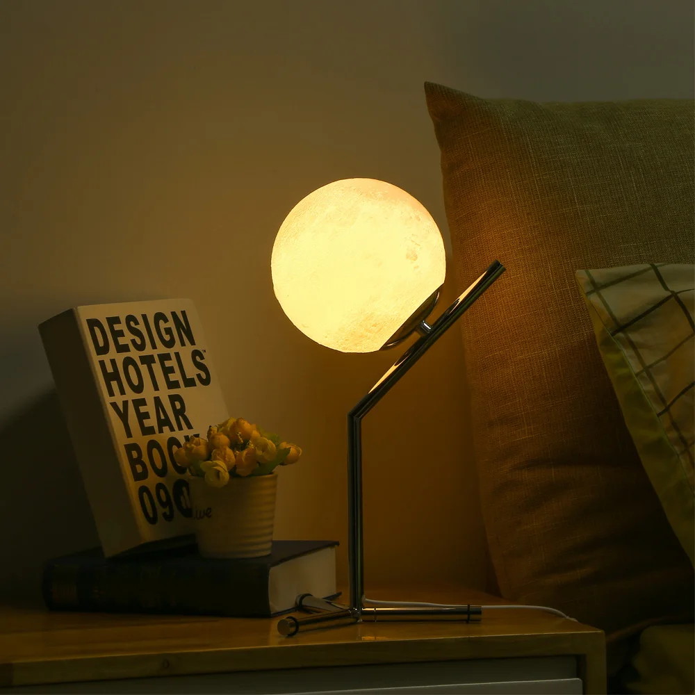  3D Printing Moon Night Lamp USB Desktop Light For Bedroom Study Ball Night Light Creative Lamp Home - 32958679551