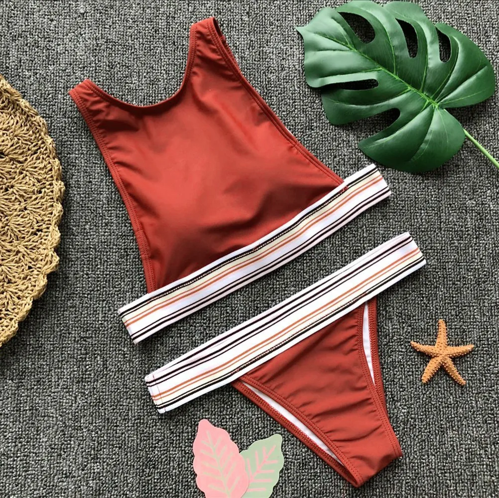 

Womens Padded Push-up Bikini Set Hot 2018 Velvet Beach Swimsuit Bathing Suit Swimwear Beachwear