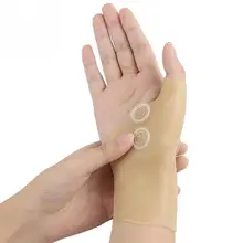 1 шт.. Магнитная терапия Запястье рука палец поддержка перчатки силиконовый гель артрит корректор давления Массаж Боль облегчение перчатки