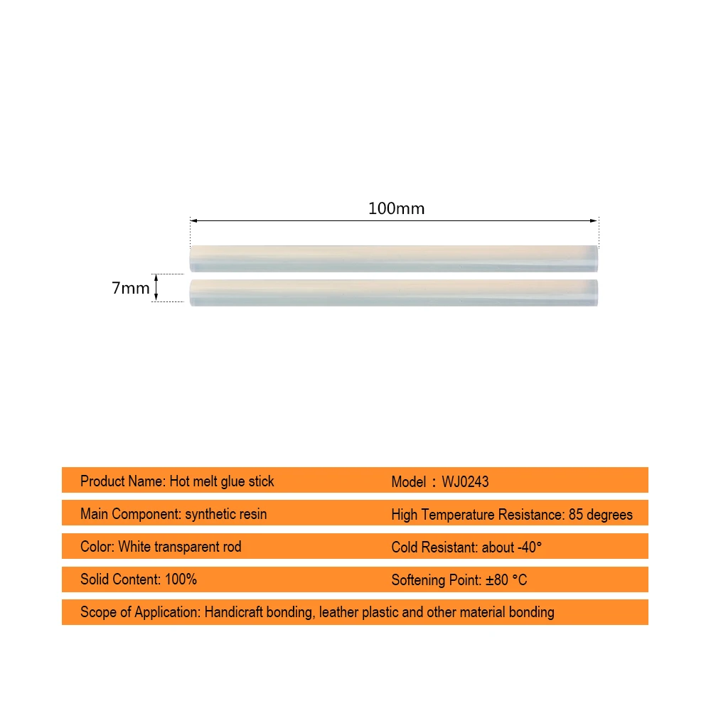 JelBo 2 шт. термоклеевая палочка для теплового пистолета DIY клей прозрачный высокий вязкий Клей Набор инструментов для ремонта клея