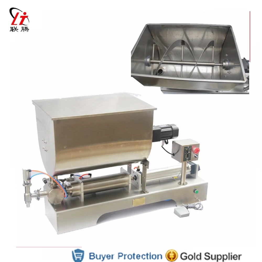 Hot Pepper Chilli Sauce Filling Machine Mixing Hopper Cayenne Soybean