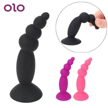 OLO Dildo Anal Plug Pull Beads Emulation Of Penis Vaginal Massage Butt Plug Sex Toys For