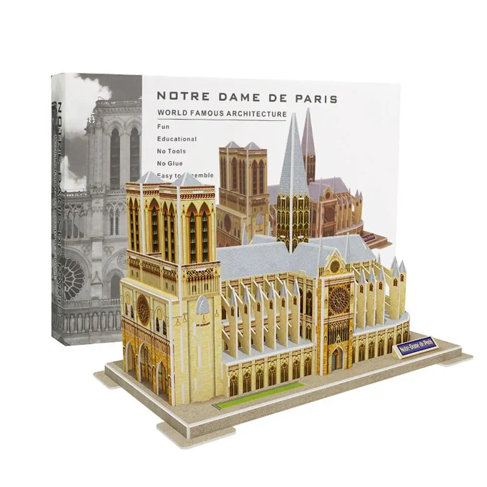 notre dame puzzle 3d